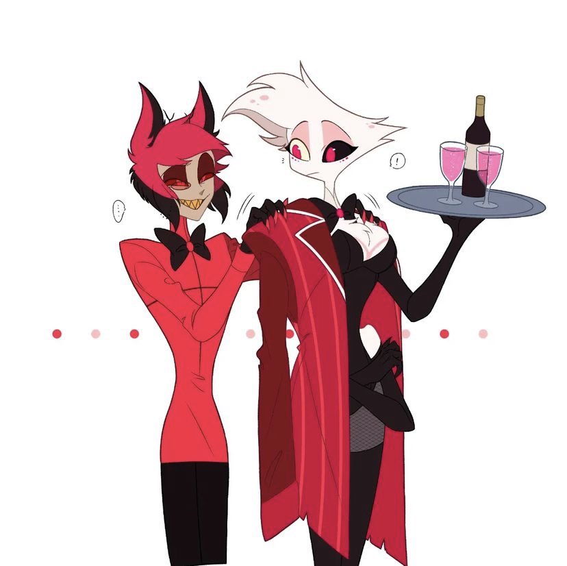 Pretty a dress it’s ok bunny Angel Dust Alastor X Angel Dust 🐰😍❤️ #HelluvaBossAngelDust #HelluvaBossAlastor #HelluvaBossOC #angeldust #HazbinHotel #angeldustfanart #HazbinHotelAngelDust #Alastor #Alastorfanart #HazbinHotelAlastor #Radiodust #Radiodustfanart #HazbinHotelOC