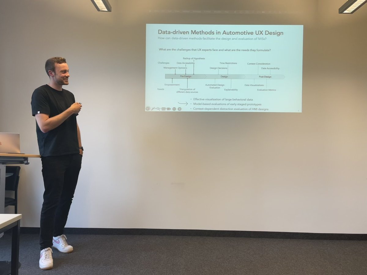 Thanks to @patebel94 for presenting his great work on Data-Driven Evaluation of In-Vehicle Information Systems in our Colloquium! 
We also enjoyed the Post-Colloquium a lot! 
#ConferenceBuddys #BestPaperAward