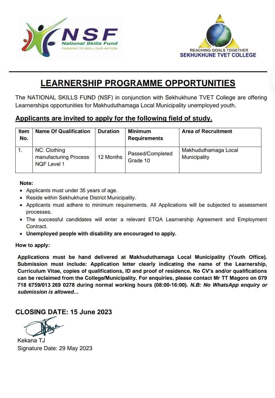 SA Youth Vacancies (@SAYouth_V) / Twitter
