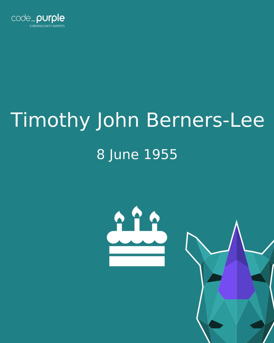 codepurple_ch's tweet photo. Happy Birthday to the inventor of the www. Thx
#HappyBirthday
#Birthday
#www
#TimBL https://t.co/mjwgUxUPFT