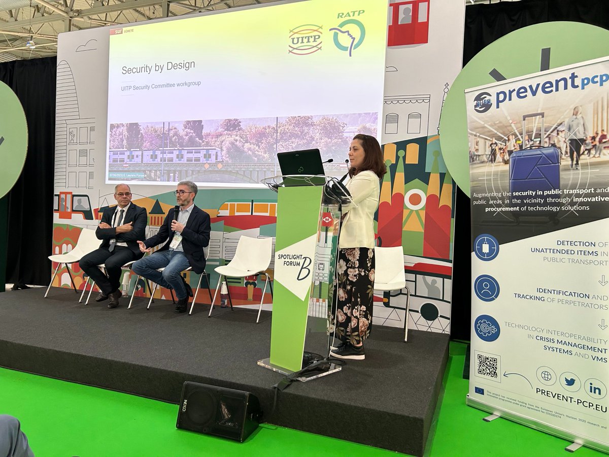 Yesterday, PREVENT PCP was presented again at the UITP Global Public Transport Summit during the Security by Design session. 🔐

👏 Thank you to the organisers of the UITP Summit for inviting us to familiarise the participants with the PREVENT PCP scope.

<a href="/UITPnews/">UITP</a> #PREVENTPCP