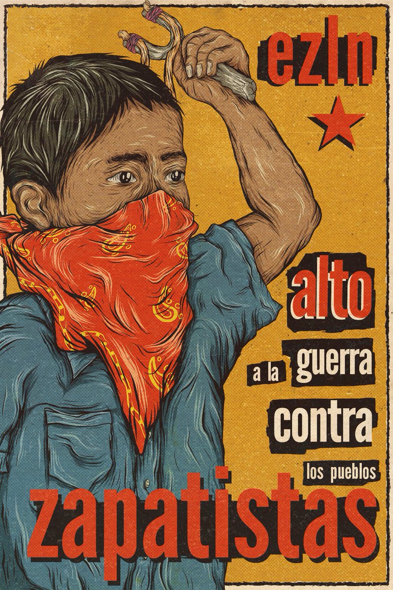 Alto a la guerra contra los pueblos zapatistas! 

#EjercitoZapatistadeLiberacionNacional #EZLN #Zapatistas #Chiapas #ConLosZapatistas #Rebeldia #Dignidad #Solidaridad #Autonomia #PueblosIndigenas #PueblosOriginarios #Revuelta #Memoria #MemoriaYRevuelta #GraficaAntifascista