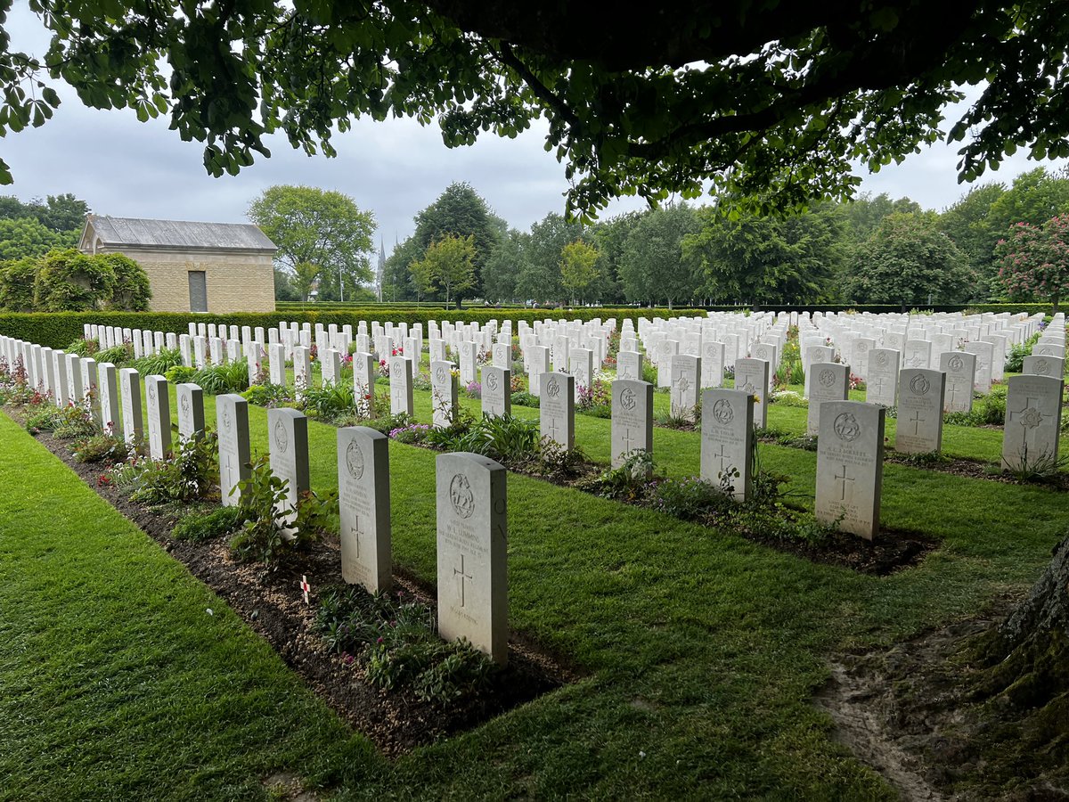 Another great trip to Normandy over D-Day. A somber ceremony at the Bayeux #CWGC run by the <a href="/PoppyLegion/">Royal British Legion</a>, with another Royal Yeomanry (SRY), Essex Regt + RMP service on the 7th. Good as ever to to catch up with <a href="/ObjectiveDDay/">Colin Taylor</a> &amp; <a href="/WW2TV/">WW2TV Paul Woodadge</a> and the gang for a 🍺 or 🍻. <a href="/James1940/">James Holland</a>