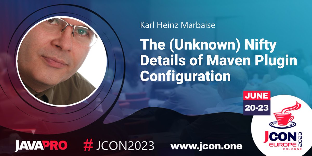 jcon_conference's tweet image. See @khmarbaise at #JCON2023 in Cologne talks about &apos;The (Unknown) Nifty Details of #Maven Plugin Configuration&apos;

A lot of people using #ApacheMaven and configure different plugins in their builds but unfortunately there is a…

Get your  free #JUG Ticket: jcon.one