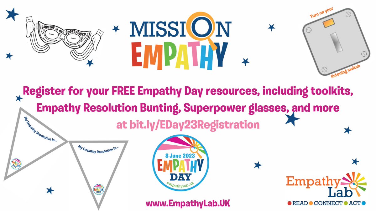 Today is #Empathyday 2023! 🎉

Join the movement and help create an empathy-educated generation! 
More here 👉empathylab.uk/empathy-day

#ScottishLibraries