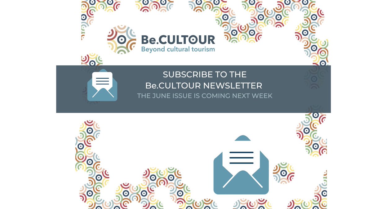 BeCultour's tweet photo. 📣Be.CULTOUR Newsletter is coming soon! 

📪 Register to receive in your inbox the latest updates related to circular cultural tourism, as well as relevant events and policy initiatives in line with the Be.CULTOUR project.

Subscribe now👉 https://t.co/UCKsIPZBe4 https://t.co/STU2QV2eJp