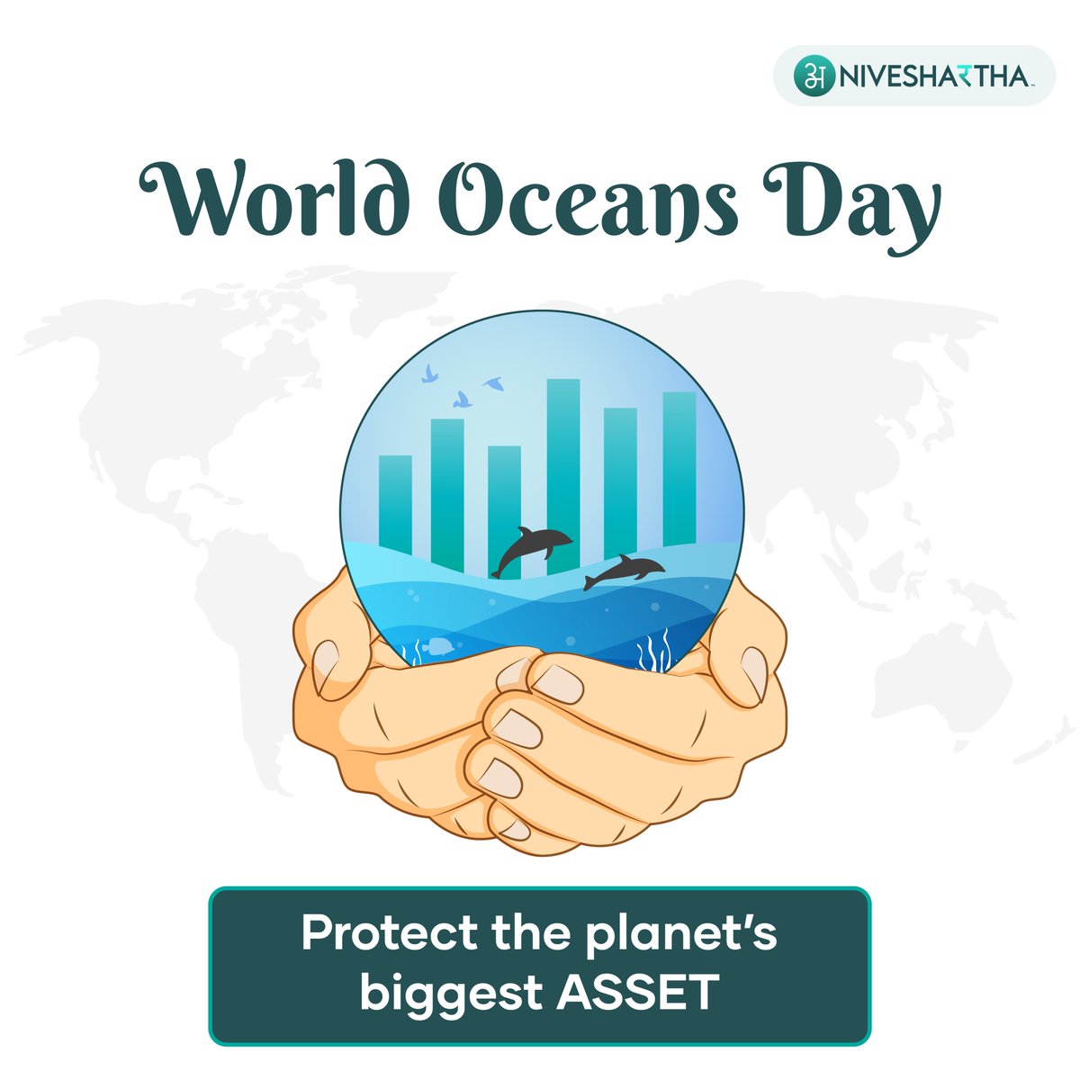 Happy #WorldOceanDay! 

Visit us on - niveshartha.com

#niveshartha #celebration #investinoceans #sustainable #savewater #investingforthefuture #worldwide #stockmarket #researchanalyst #investment #nse #bseindia