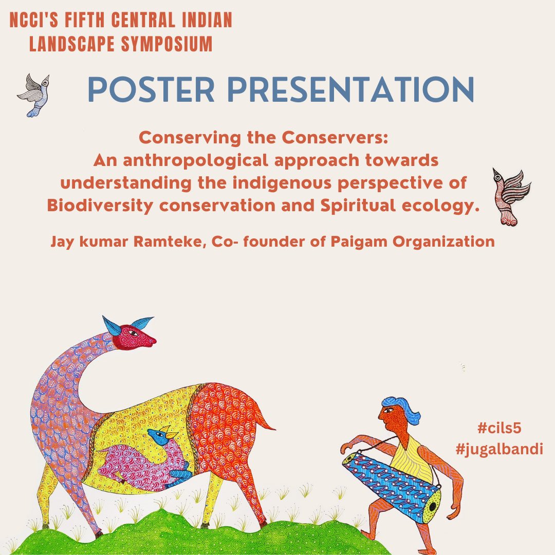 Conserving_CI's tweet photo. "The indigenous perspective of
Biodiversity conservation".
#centralindia #ncci #poster #cils5 #gonds #biodiversity #conservation https://t.co/e82Yrgvrge