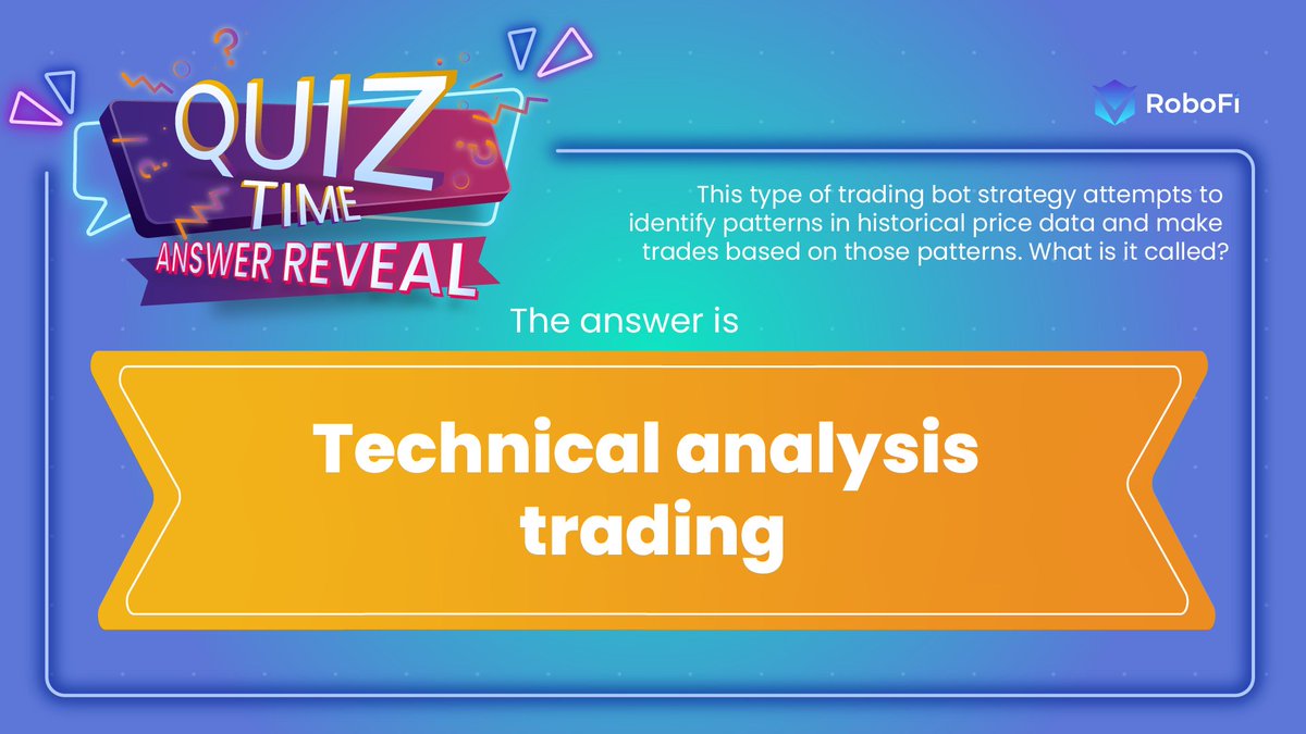 RobofiV's tweet photo. ๐ Quiz Time Answer Reveal! ๐
Drumroll, please! ๐ฅ The correct answer is "Technical Trading"! ๐๐ป
Congratulations to all the astute minds who guessed it right! ๐๐ก
#QuizTime #AnswerReveal #TechnicalTrading #ExpandYourKnowledge #StayTuned https://t.co/Ur66Y7Ifc3