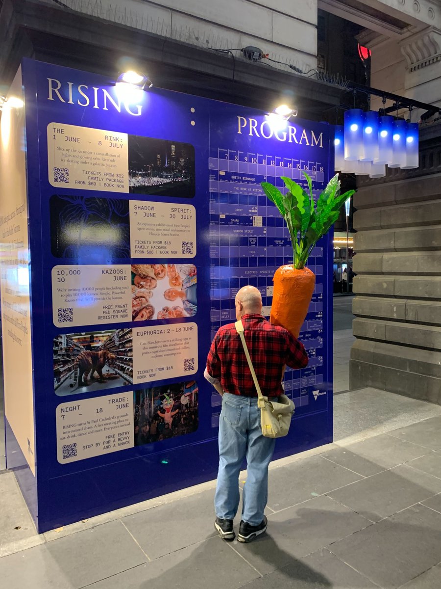 RISING has started - and every man and his carrot are going.