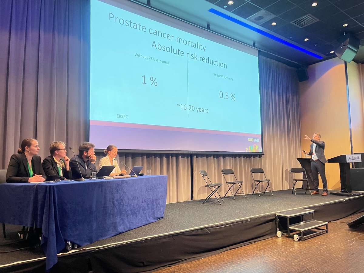 Scandinavian Journal of Urology (@scanjoururol) on Twitter photo .<a href="/andreasroder1/">Andreas Røder</a> gives a convincing talk on the the backside of PSA screening: “The benefits are too small to outweigh the harm.” .<a href="/andreasroder1/">Andreas Røder</a> gives a convincing talk on the the backside of PSA screening: “The benefits are too small to outweigh the harm.”