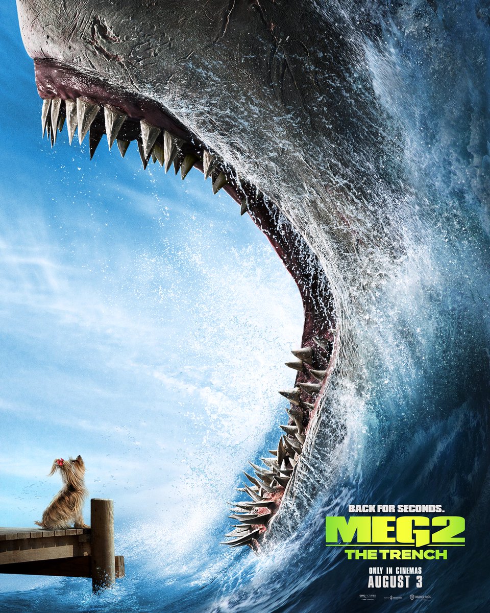 Feeling peckish? So is the Meg. 😉 #Meg2 only in cinemas August 3.