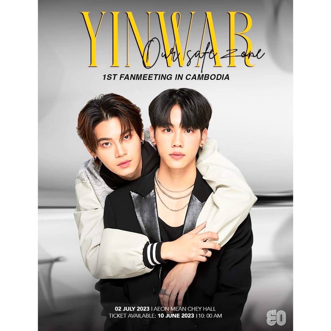 theoneyin's tweet photo. Yin’s IG posted update 20230608

Get ready to meet our YinWar on 2nd July 2023 at Aeon Mean Chey Hall

📌Tickets available on 10/06/2023 via @Ticketmelon

🗓️ 02/07/2023
📍Aeon Mall Mean Chey, Phnom Penh

#YinWar1stFMINCAMBODIA
#yinyin_anw @yinyin_anw #warwanarat #หยิ่นวอร์ https://t.co/LCKjsEuWk2