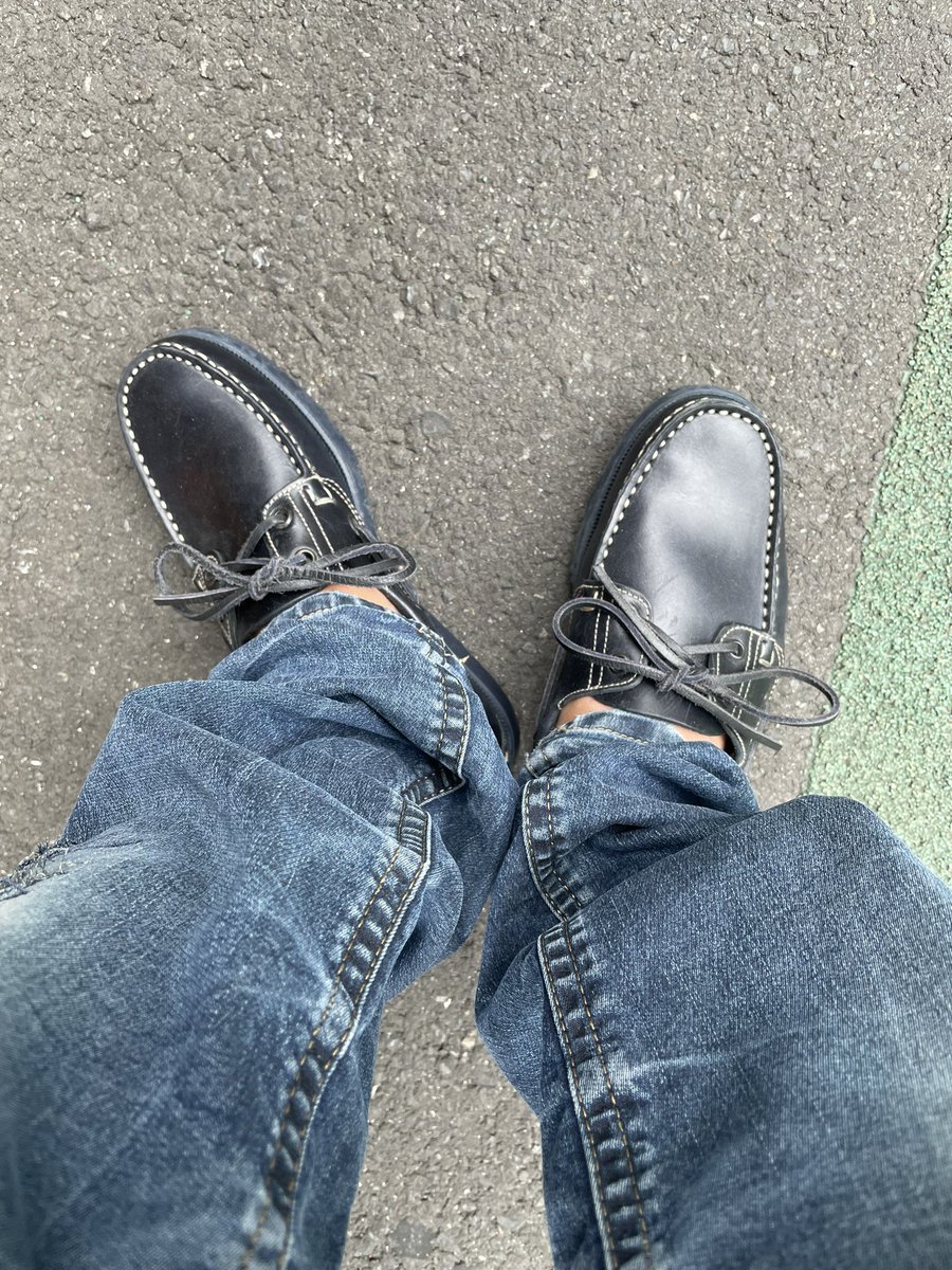 雨降るかも知れないのでデッキシューズ。

#paraboot
#parabootbarth 
#パラブーツ
#パラブーツバース
#diesel
#thommer