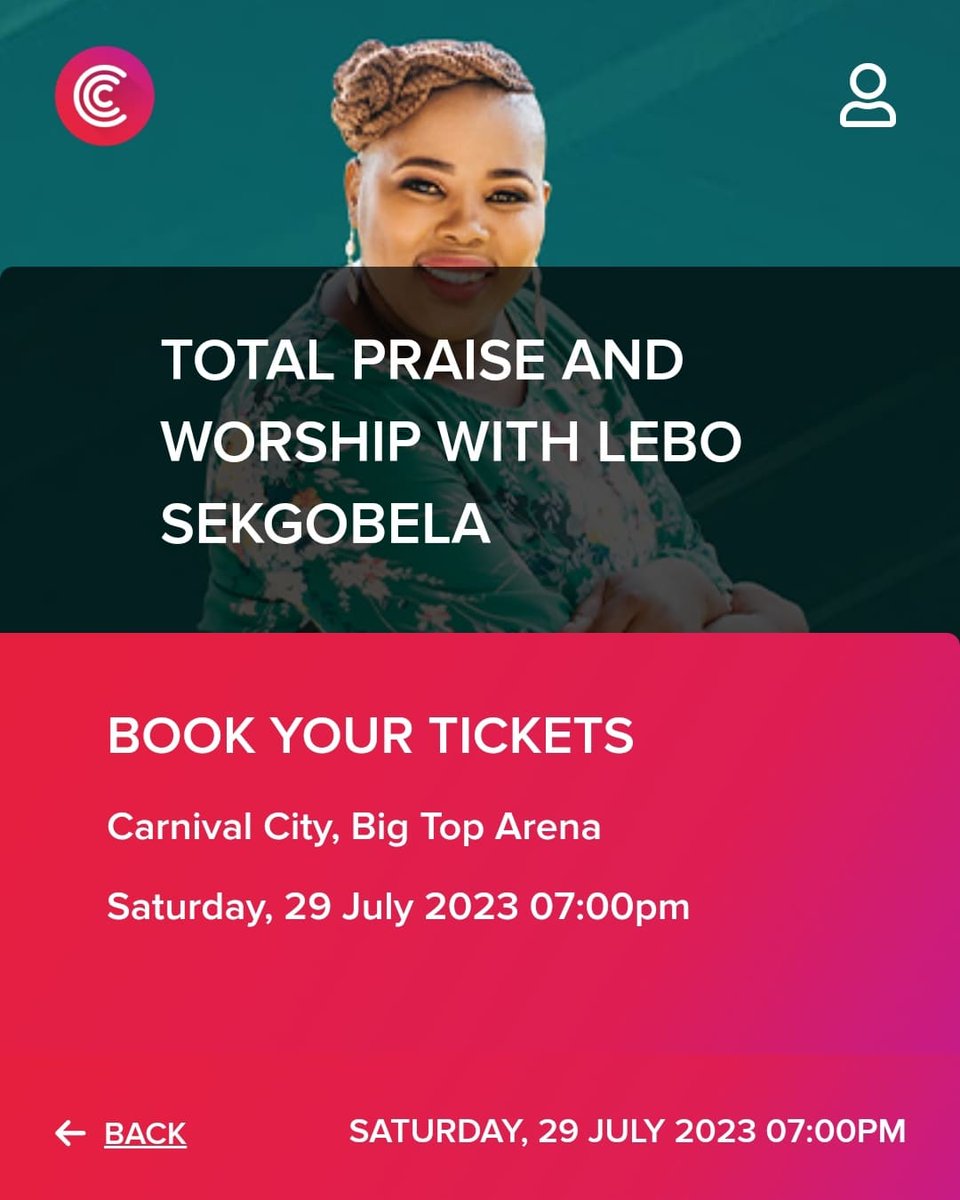 Have you bought your tickets yet?

Bamba la:
 tickets.computicket.com/event/total_pr…

Good morning Family ❤️🙏