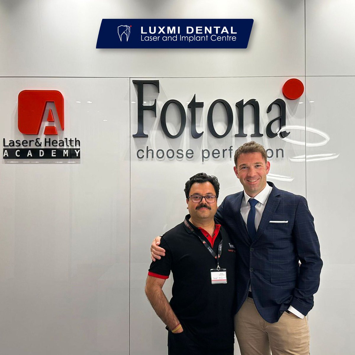 LuxmiDental's tweet image. Learning makes a man perfect and ready for all upcoming challenges. 
Glimpses of Dr. Nitish Kamboj at the Laser &amp;amp; Health Academy.  

#ExploringNewFrontiers #HealthySmiles #LifeChangingTechnology #ProudMoment #IndiaLeadingTheWay