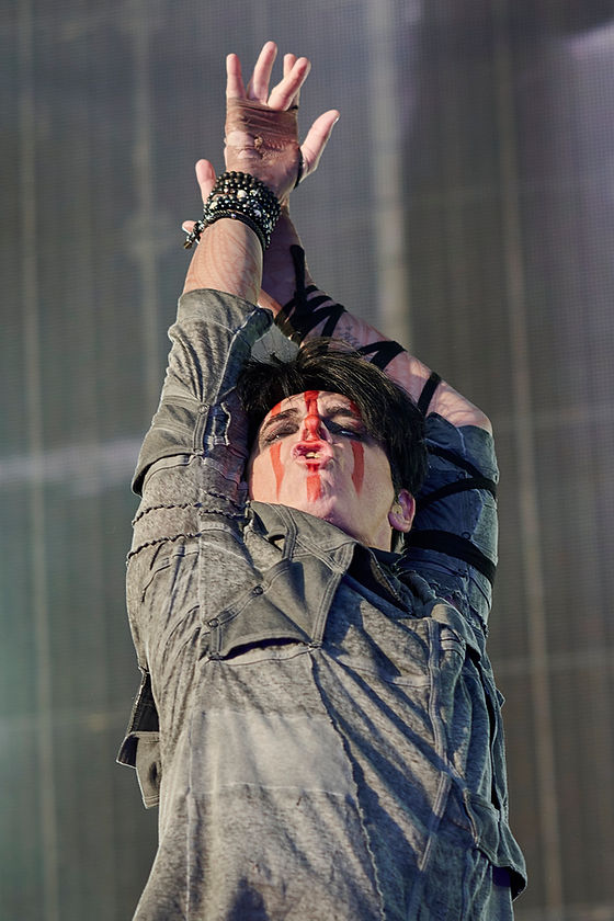 Return_to_Sound's tweet photo. The great Gary Numan playing the Bearded Theory Festival. A wonder to watch. https://t.co/reVcrQ2BgN