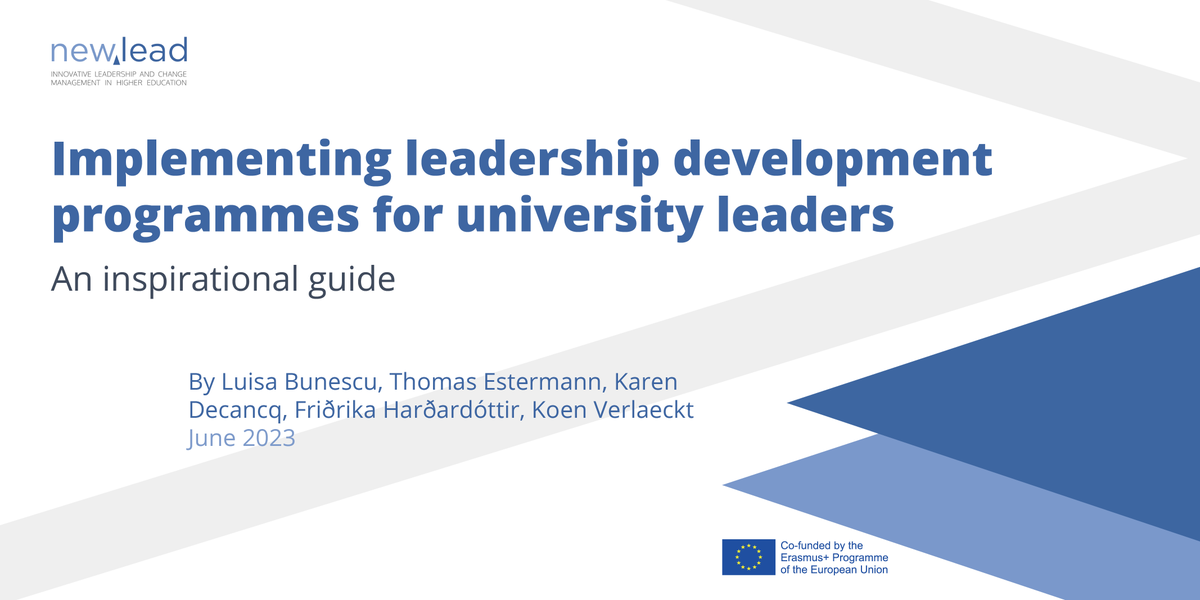 euatweets's tweet photo. The #unileaders_EU guide offers recommendations and reflections for university leaders, sector representatives and policy makers interested in establishing a leadership development programme in their systems or higher education institutions https://t.co/UK5OsvU60f https://t.co/IU4ZtRABv5