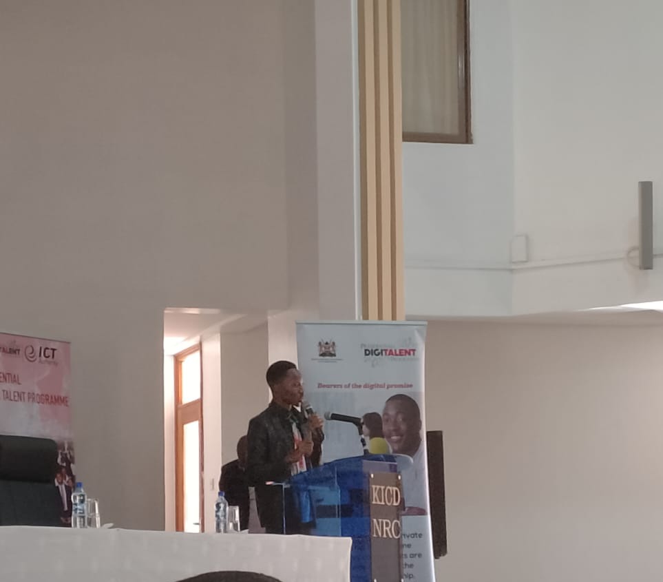 MigosiAmbrose's tweet photo. PDTP Cohort VII President
Mr. Shawn Aranda Represents the team in delivering the Milestone achieved so far.
@KamanguyaS
@ICTAuthorityKE
@DigiTalentKenya
#DigitalentCohortVII
#AcceleratingTheDigitalEconomy https://t.co/5NgcNa9T7x