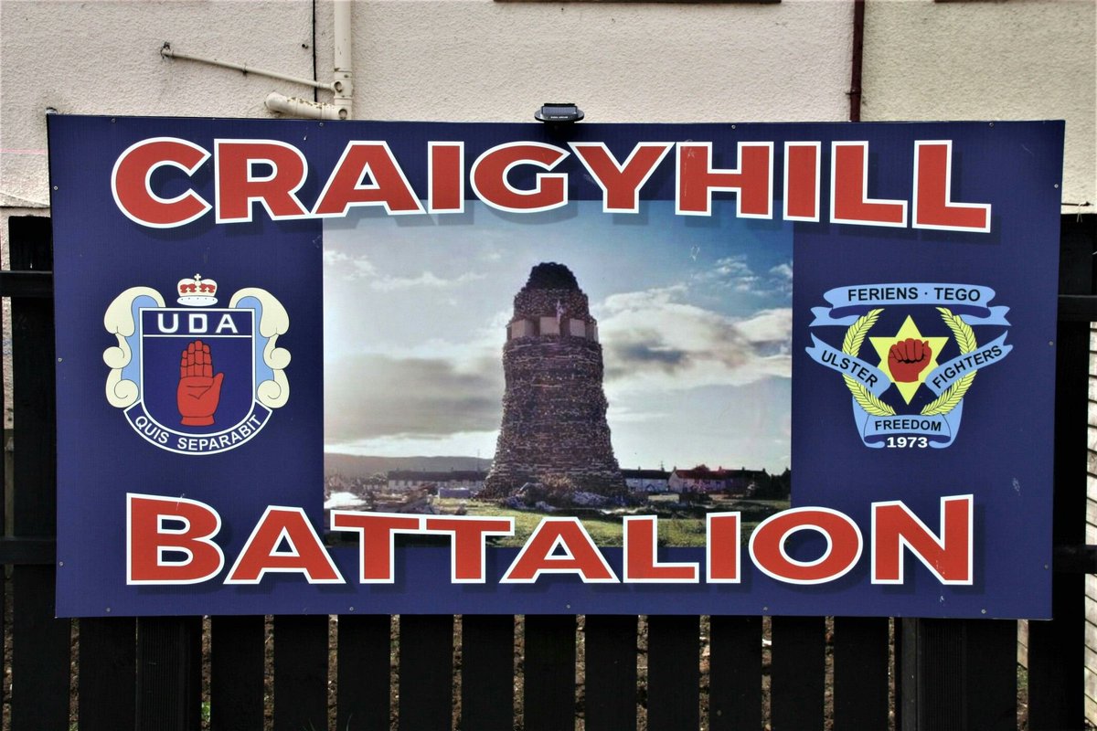 No matter what they say Craigyhill bonfire is NOT inclusive or family friendly. It is run by the UDA and the site is full of flags and signs of UDA, UVF and UFF 

🧵Thread