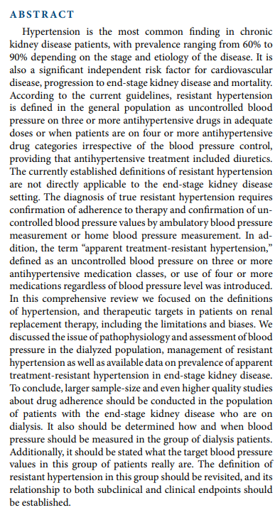 NDTsocial's tweet image. 🚨New Article of the Month!
Resistant hypertension in dialysis
🆓doi.org/10.1093/ndt/gf…
📸Proposed work-up of dialyzed patients with ATRH