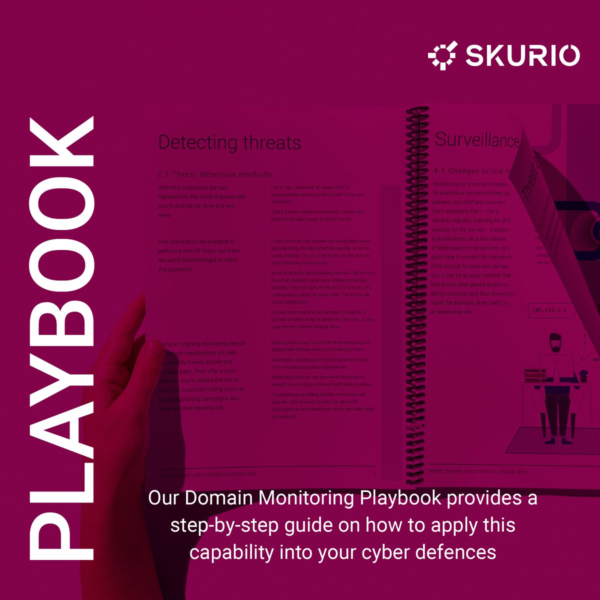 SkurioC's tweet image. hubs.li/Q01SHjmP0 👈 Know what measures you need to take to protect your #domain and reduce the risk of falling victim to #cyberthreats? Get your copy of our new playbook and see how you can add #DomainMonitoring into your #cyber defences to stay ahead of #cyberattacks
