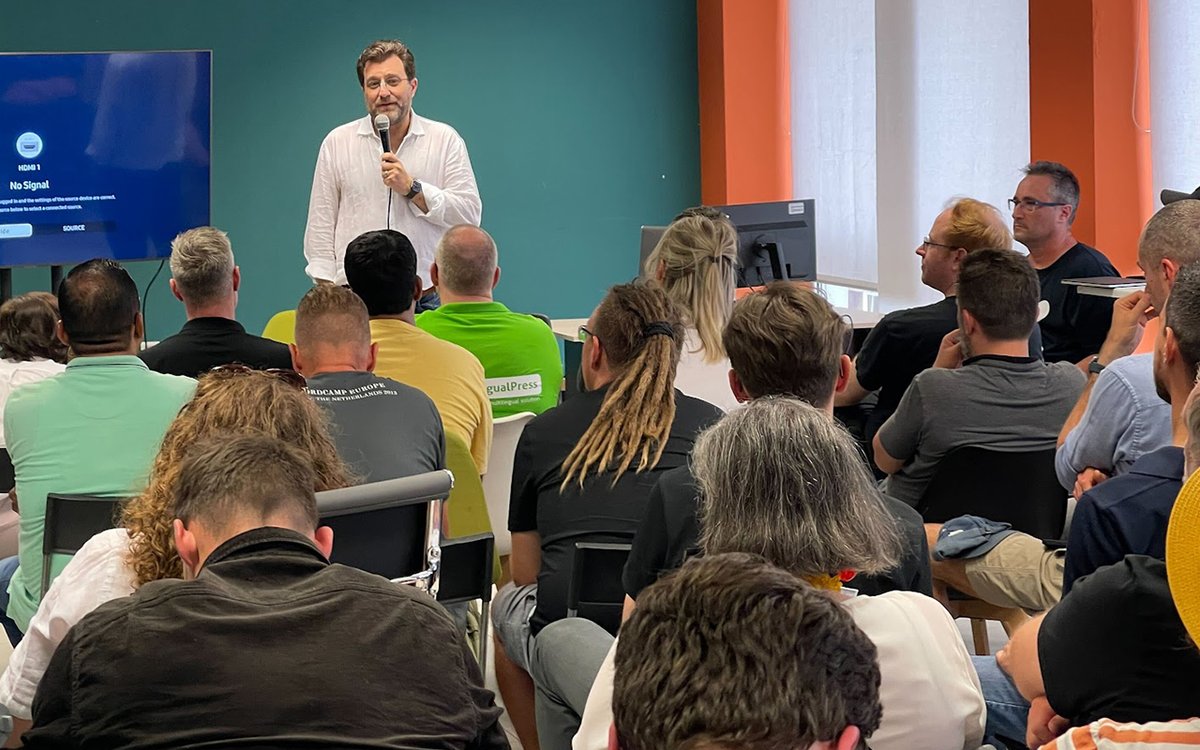 crowdfavorite's tweet photo. Sending out a huge thank you to all who joined us for last night's @WCEurope #EnterpriseGap meetup in Athens! Looking forward to continuing the collaboration with @humanmadeltd, @inpsyde @XWP, and @TheCodeDotCo to bring #OpenSource to the #Enterprise #ThisIsWordPress #WCEU https://t.co/4HtQT7yJks