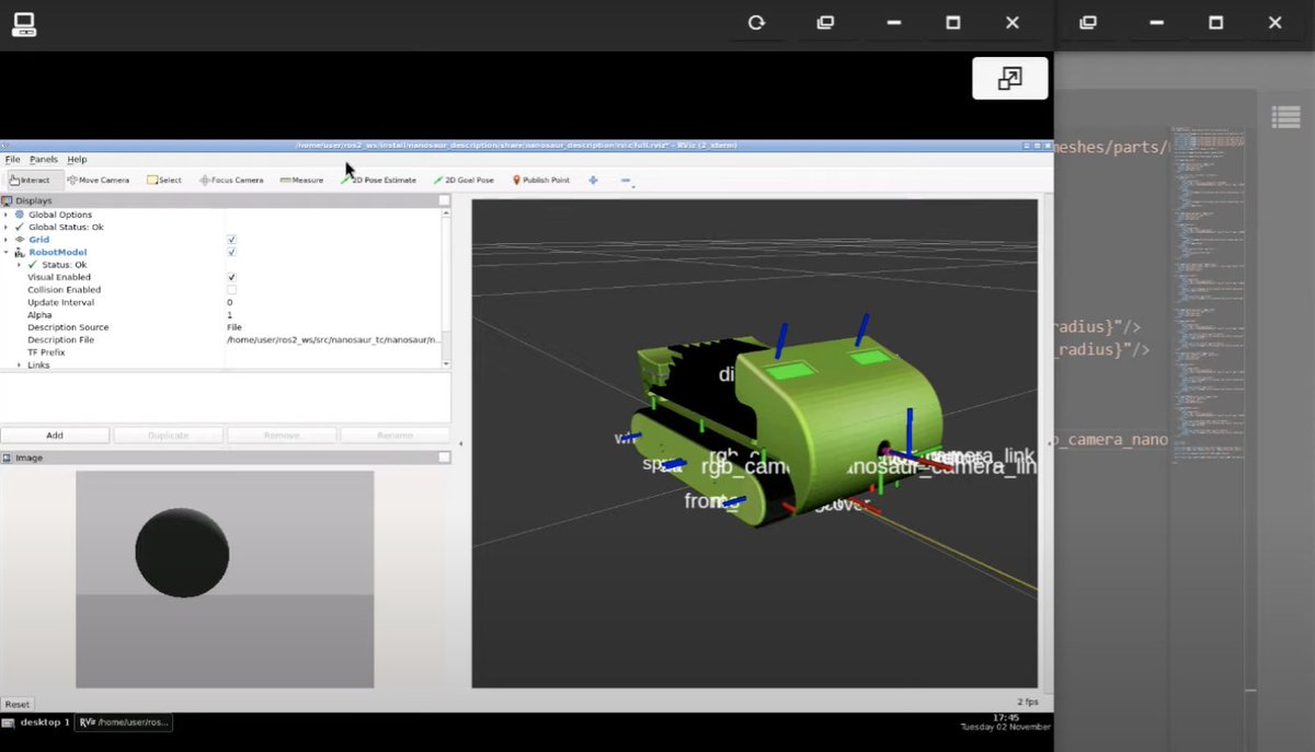 _TheConstruct_'s tweet photo. This online class shows you how to program #Nanosaur with #ROS2 and finally switch from simulation to a real robot! Nanosaur is a simple open-source robot based on NVIDIA Jetson designed &amp; made by @raffaello86 
Learn more ➡️ https://t.co/DZM0gM727f https://t.co/jgfXrwnwqD