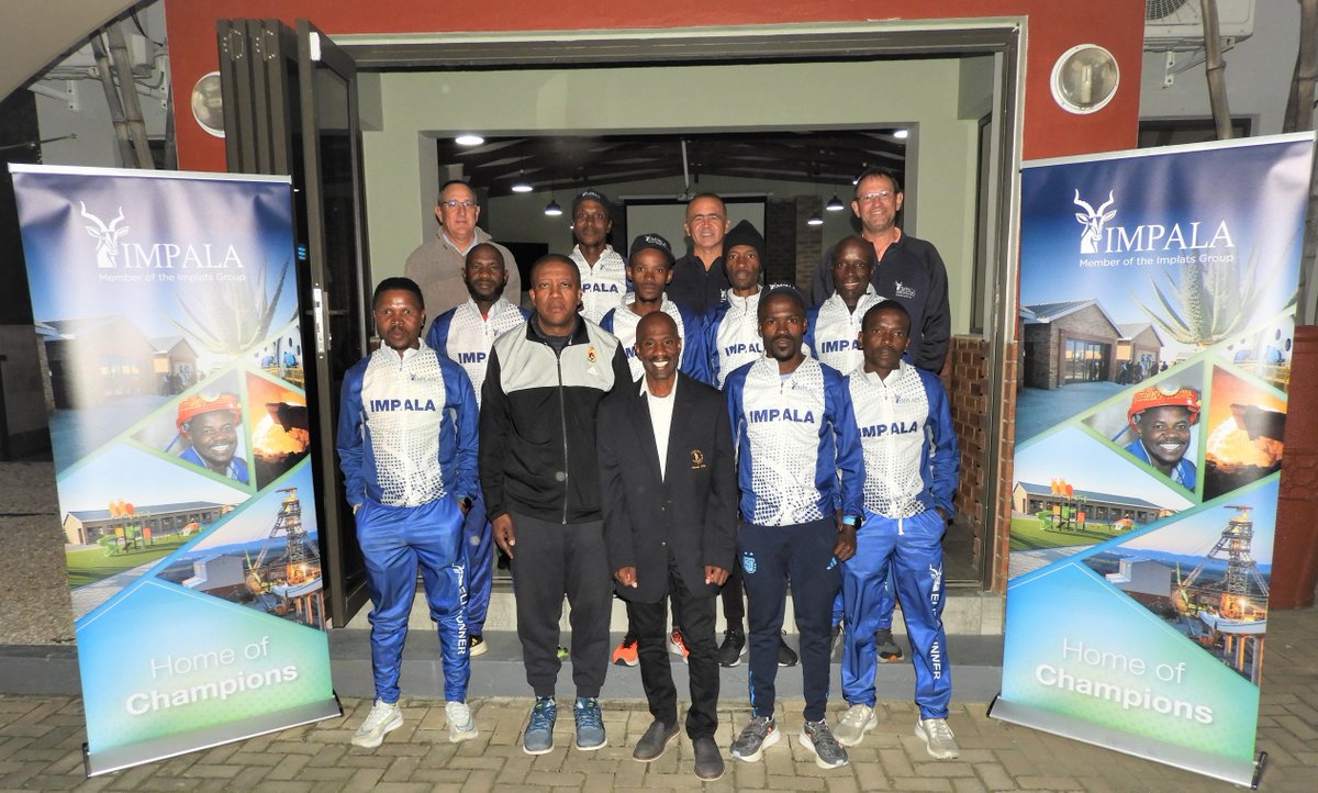 Implats's tweet image. Moses Motlhageng, incoming Impala Rustenburg Chief Executive, hosted our team of Impala Comrades Marathon runners at a special dinner where he wished them the best of luck for the race on Sunday, 11 June 2023. We can’t wait to see how they do. #Implats
