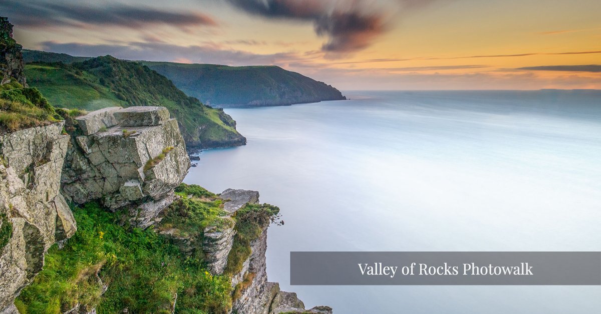 Our next sunset Photowalk at the Valley of Rock is on Wednesday 14th June from 6.30 pm - exmoor.today/next-pwvor

#exmoor #valleyofrocks #lynton #lynmouth #photography