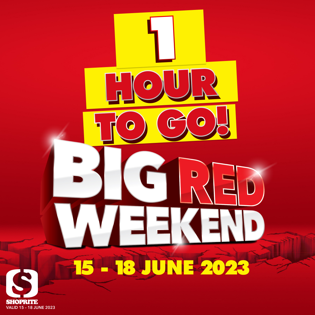 Shoprite SA on Twitter: "Big Red Weekend deals are only minutes away! 🤩 Don't miss the final countdown as our BIGGEST deals of the year get dropped🎉 🚨Offers valid 15-18