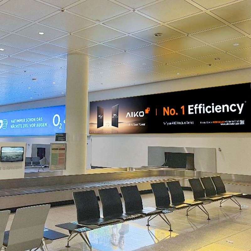 👀 Spotted at the #Munich Airport: a sneak peek of what #AIKO is showcasing at #IntersolarEurope2023
 to Messe München from 14 June to see our pioneering products, like the ABC Module, No.1 spot-holder for conversion efficiency ☀️
Can’t wait to see you！
#Intersolar #AikoABC