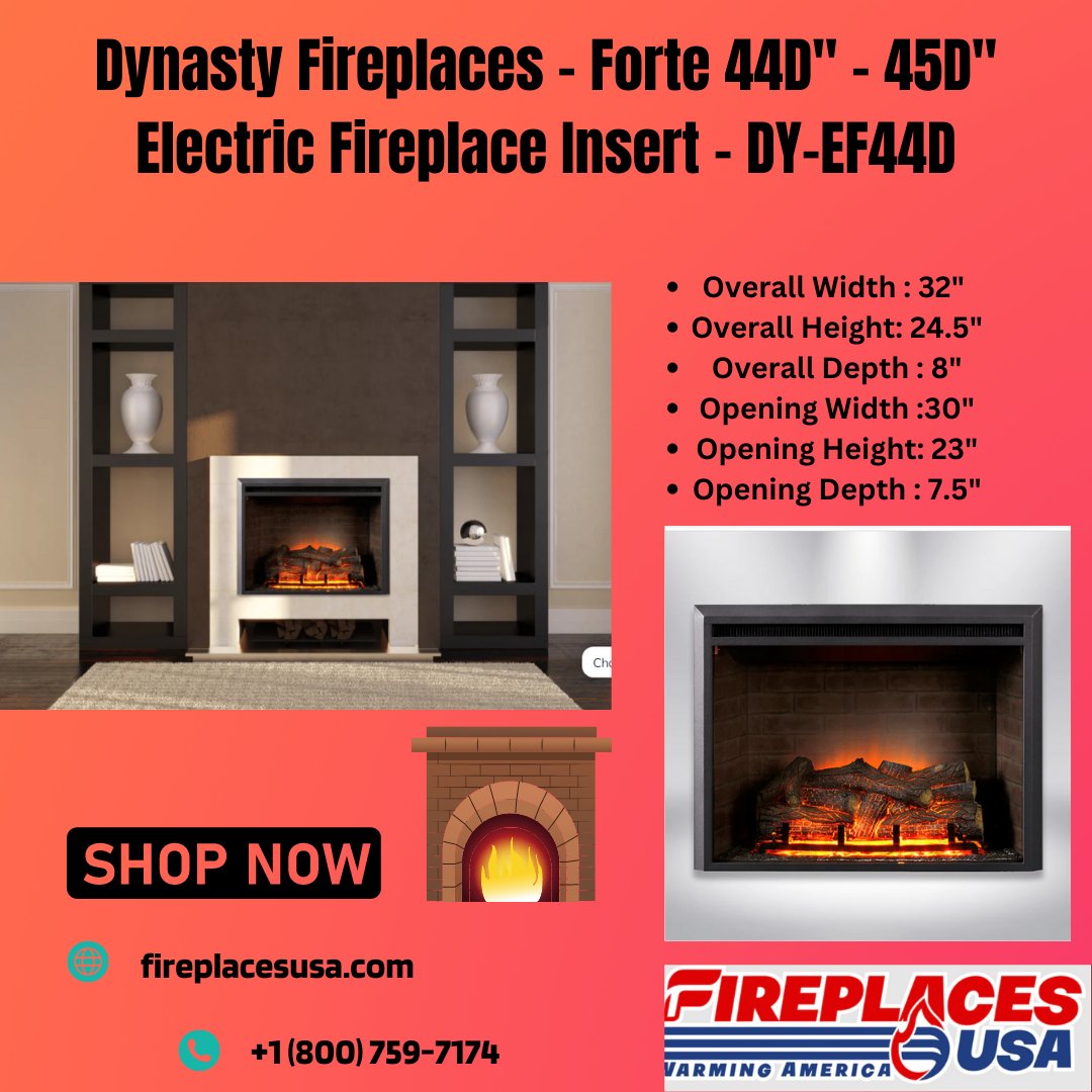 Fireplaces USA on Twitter "Dynasty Fireplaces Forte 44D" 45D