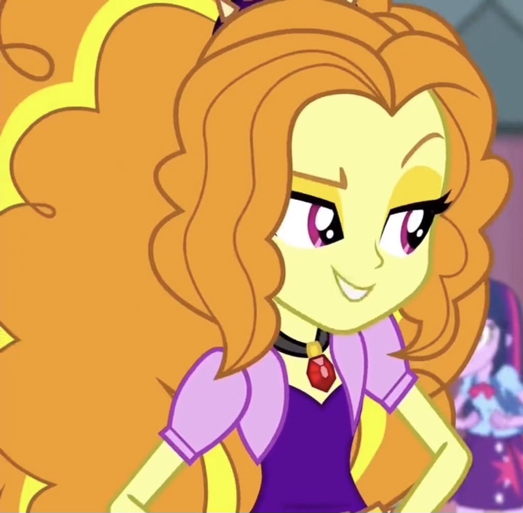 Zo_Morningstar's tweet image. Headcanon Adagio’s hair is actually a portal to Equestria 👀