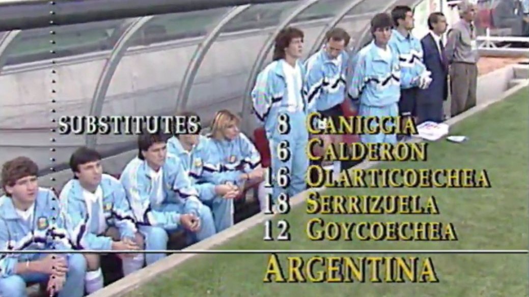 1990worldcup's tweet photo. On a day like this . . . 8th June 1990, opening match of the 1990 World Cup between 🇦🇷Argentina and 🇨🇲Cameroon. As fresh today as it was 33 years ago. #italia90 https://t.co/qbg6CoLIrS