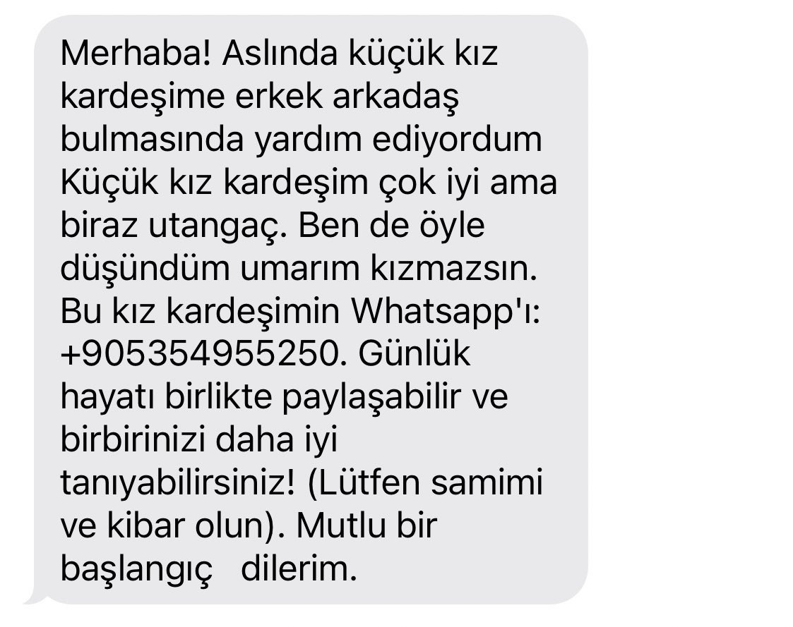 Eskiden de abuk subuk mesajlar gelirdi ama artık bu ne be kardeşim 😣