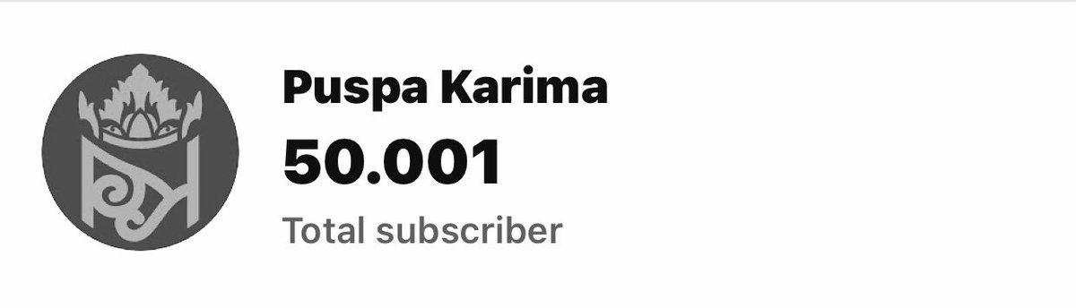 puspakarima's tweet photo. Hari ini tak disangka-sangka, kita mencapai 50k subscriber. yang artinya ada 50Ribu orang disana yang mendukung kita, masyaallah, terimakasih atas doa suport dan dukungan semuanya, Puspa Karima bisa selalu optimis dan semangat untuk terus memajukan dan melestarikan Seni Tradisi🙏 https://t.co/yJiWUJkl1q