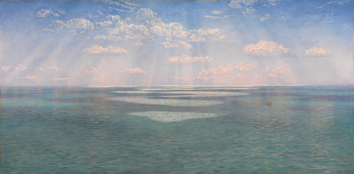 MuseumWeek2023】 4日目のテーマは #OceansMW 空から光が刺し、海原を
