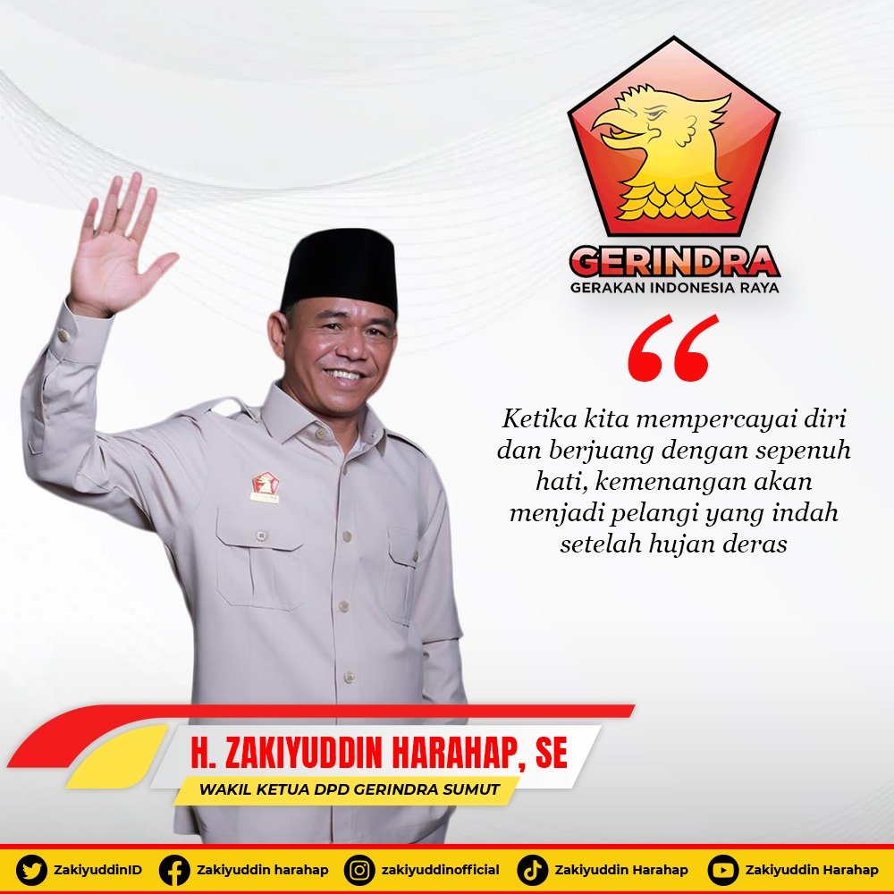 Ketika kita mempercayai diri dan berjuang dengan sepenuh hati, kemenangan akan menjadi pelangi yang indah setelah hujan deras

#ZakiyuddinHarahap #PadangLawasUtara #SumateraUtara #TapanuliSelatan #PadangSidempuan #CalonBupatiPadangLawasUtara