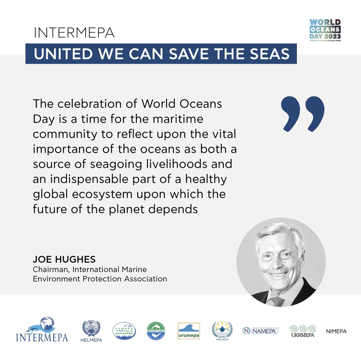 HELMEPA's tweet photo. Joint campaign by 7 Marine Environment Protection Associations, under their international umbrella network, #INTERMEPA, marking the
@UN#WorldOceansDay 🌊urgent need to protect seas #UNWorldOceansDay #OceanFirst #HealthyOceans #SaveOurSeas #UnitedWeCanSaveTheSeas https://t.co/0hJh4ywuo3