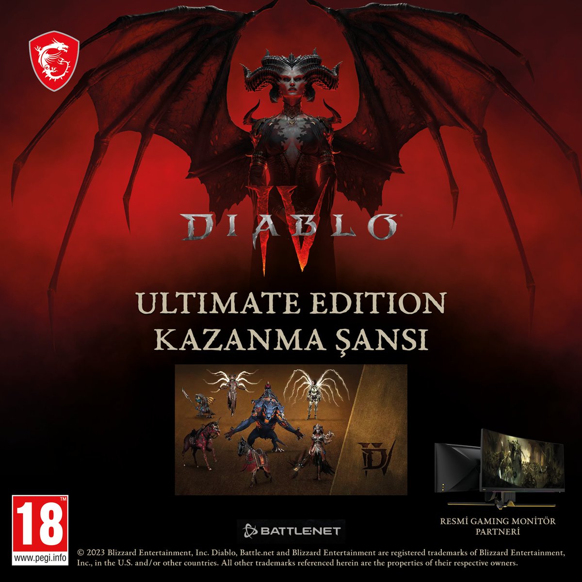 Oyun monitörlerinin resmi ortağı olarak😎
#diabloIV'ün çıkışını size 3 adet ULTIMATE EDITION kodu vererek kutluyoruz!
Katılmak için:
- Bizi takip edin 
- 💬Yoruma #MSIxDiabloIV ile yaptığınız en kötü şeyi yazın
- RT 🔁ve Beğenmeyi❤️ unutmayın