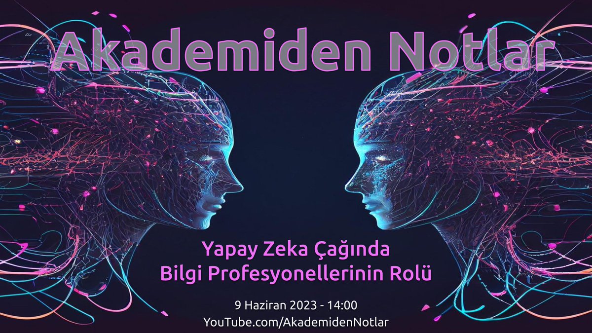Yapay Zekâ (YZ) hiç olmadığı kadar gündemde, YZ ile yatıyor, YZ ile kalkıyoruz desek yalan olmaz. Bu değişim ve dönüşüm fırtınası içinde bilgi profesyonellerinin rolü ne olacak? 9 Haziran 2023 Cuma saat 14:00'de <a href="/yasartonta/">yasartonta</a> ve <a href="/orcunmadran/">Orçun Madran</a> canlı yayında!

youtube.com/watch?v=KU_5rO…