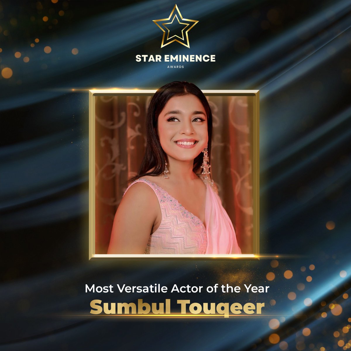 We are back. Bigger, Better and more Glamourous

Huge shoutout to this amazing talent @TeamSumbulFc007 for being nominated in the prestigious Star eminence awards season 2. 

#stareminenceaward #sumbultouqeer #sumbultouqeerkhan 
@TouqeerSumbul @SumbulTouqeerFP @sumbultouqeerrr