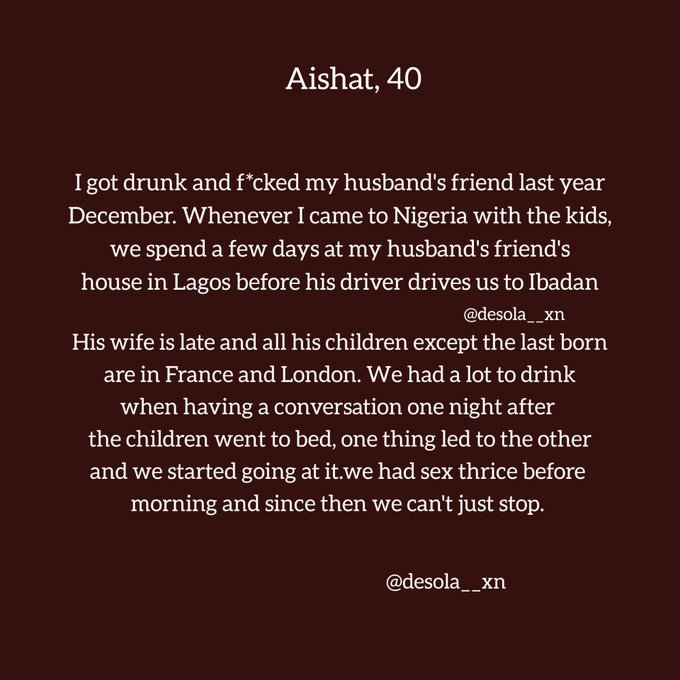 FyFU0z5WIAcYPDj?format=jpg&name=small Must Read: 9 Married Women Talk About Their Affairs Outside Marriage