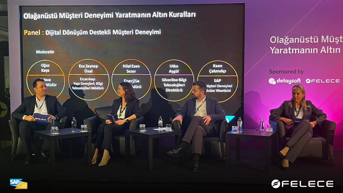 felececom's tweet image. SAP Türkiye’nin ev sahibinde ve sponsorluğumuzda düzenlenen SAP Networking Event for Customer Experience etkinliğinde ‘’Dijital Dönüşüm Destekli Müşteri Deneyimi’’ panelinde iş dünyasının değerli isimleriyle bir araya geldik.

#Felece #SAP #SolutionsForFuture #CX