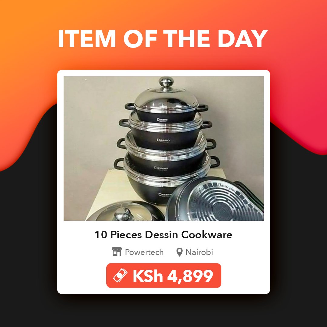 Jiji__Kenya's tweet image. You can enhance your meal preparation experience with great cookware. Upgrade here 👇 bit.ly/Kitchenware_an…   

#JijiKenya #Cookingpots #Sufurias