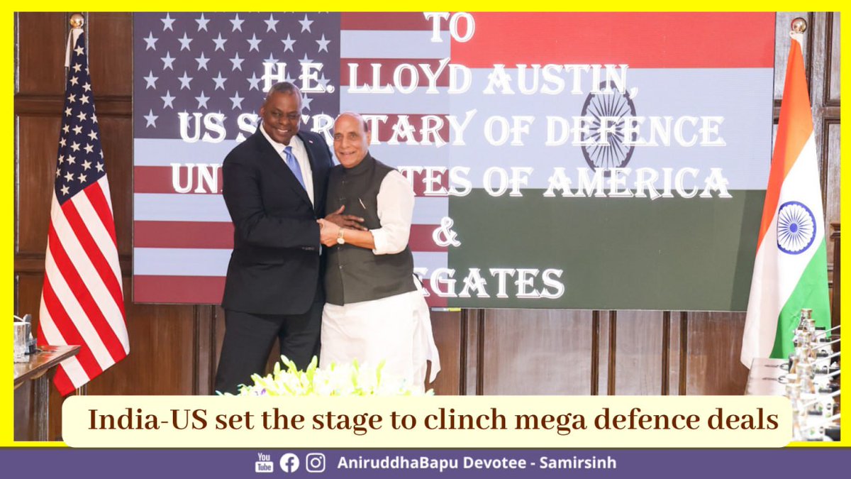 samirsinh189's tweet photo. As China maintains tension at LAC, #IndiaUS set the stage during US Defense Secretary Austin’s India visit to clinch mega defence deals for:
– 100% technology transfer & joint production between US’s GE & India’s HAL for jet engines. Engines will be used in India’s #TejasMark2 fighter jets
– Co-production of Stryker #ArmoredVehicles, long-range artillery, etc
– Armed MQ-9B #PredatorDrones to strengthen India’s overall surveillance capabilities.
India balances its economic, military, geopolitical and #SecurityInterests very skillfully between US, Russia, China & others.
#NewIndia rises!