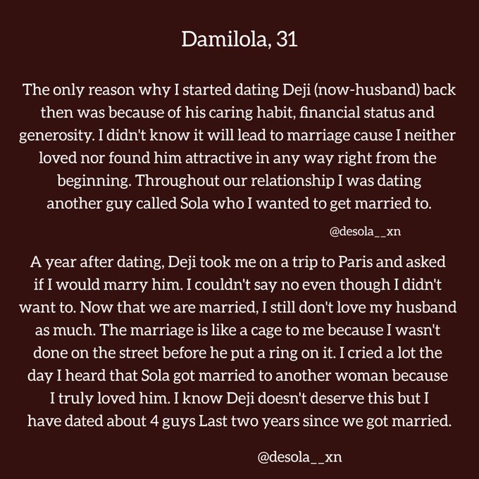 FyFUp92WwAUbdgF?format=jpg&name=small Must Read: 9 Married Women Talk About Their Affairs Outside Marriage