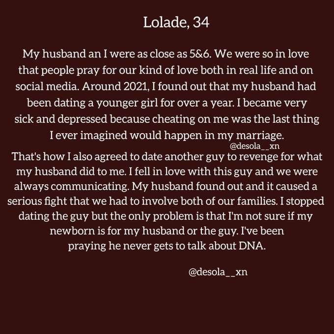 FyFUv-lX0AMZ2tc?format=jpg&name=small Must Read: 9 Married Women Talk About Their Affairs Outside Marriage