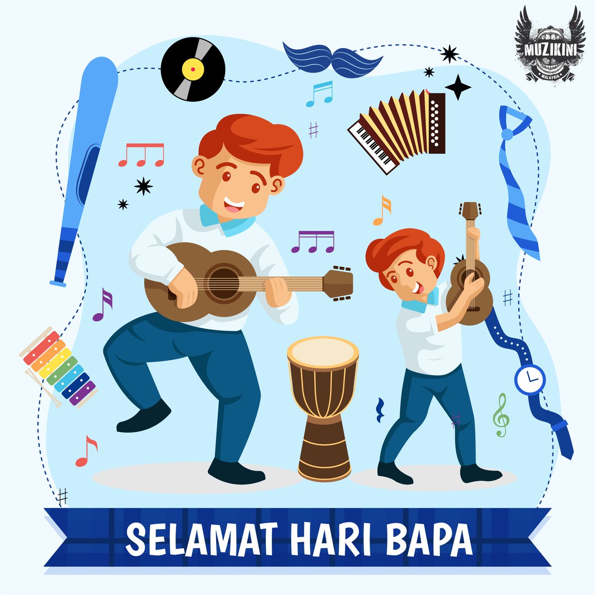 Selamat Hari Bapa kepada bapa-bapa di dunia. Terima kasih atas segala jasa yang telah kalian curahkan kepada kami. 

#Muzikini #HariBapa #abah #ayah #papa #keluarga #sayang #kasih #gembira #weloveyou